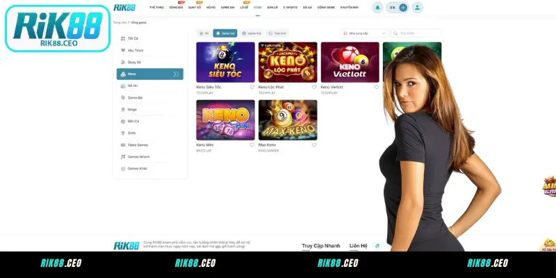 Keno đa dạng phiên bản, kết quả minh bạch tức thì