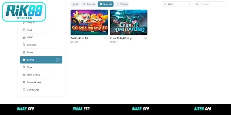 Qtech – NPH hàng đầu tại chuyên mục bắn cá RIK88