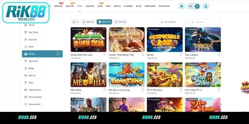 Tổng quan về nổ hũ RIK88