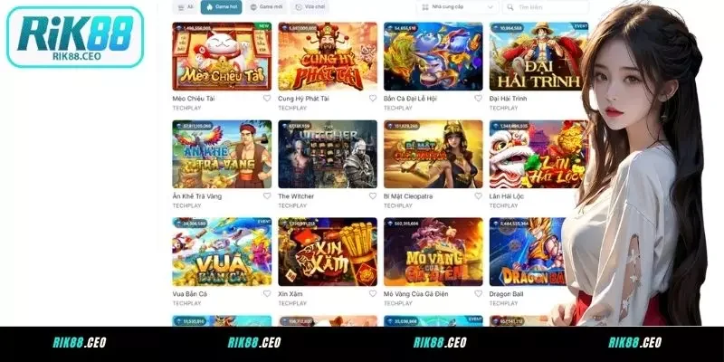 Top 5 siêu phẩm nổ hũ đáng để chơi tại RIK88